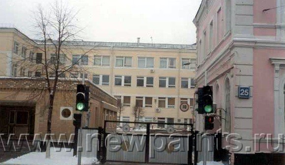 Часть здания на ул. Ольховская, д. 25. Фасад в/ч