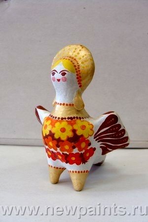 Игрушка, окрашенная «Резиновыми» и «Перламутровой» красками.